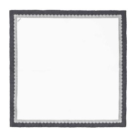 Resim Dark Grey Essential Silk Cep Mendili 