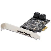 Resim Digitus Serial Ata (Sata) Iıı Pcı Express Kartı, 4 X Dahili Sata Port, 2 X Harici Esata Port, Marvell 88Se9230 Chipset&#039:Li 