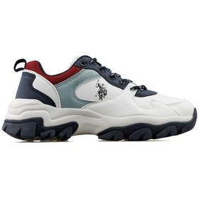 Resim U.S. Polo Assn. U.S.Polo Assn. Tracky 2Pr Beyaz/Mavi Kadın Günlük Ayakkabı 101172 Beyaz 