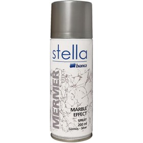 Resim Bianca Mermer Efekt Gümüş 200 Ml. Stella Sprey Akrilik Boya (611L_4000_0.200) 