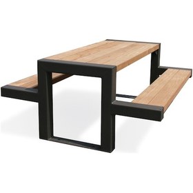 Resim Ahşap Bank Bahçe Bankı Modeli Retro Tasarım Ahşap 