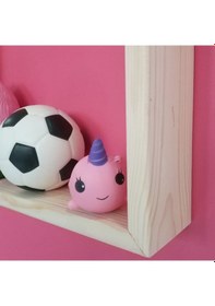 Resim Markaawm Montessori Süs Oyuncak Duvar Süsü Raf Doğal Ahşap 