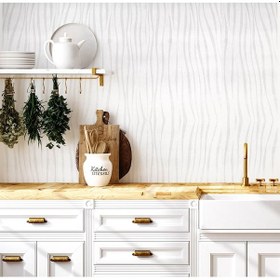 Resim Beyaz Kendinden Dikey Dalga Model 16 M2 Duvar Kağıdı 391761 Çok Renkli 