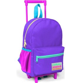Resim Minik Yuva Çekçekli Sırt Çantası Mor Renk Detaylı İki Bölmeli 24034 