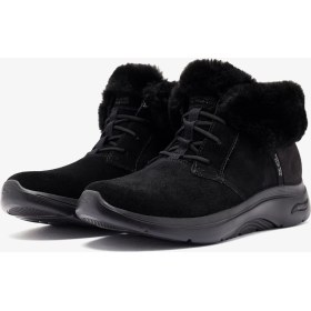 Resim Skechers Go Walk Arch Fit 2.0 Boot - Cozy Rereat Kadın Siyah Kar Botu 144570 Bbk 