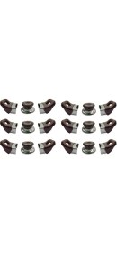 Resim Nalburkent Nalburkent Tencere Tava Sahan Kulp Kapak Kulpu Vişne Bordo 6 Set 