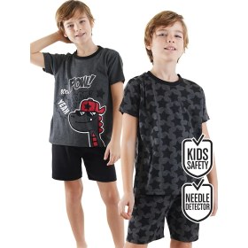 Resim Denokids Yıldızlı Dino Erkek Çocuk 2'li Pijama Takım 