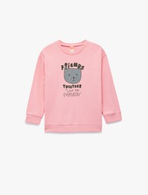 Resim Koton Kız Bebek Sweat 6Wmg10099Ak PEMBE 
