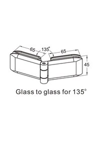 Resim Thr-2203-mcbr Thoor Cam Kapı Menteşesi camdan Cama 