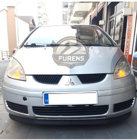 Resim Mitsubishi Colt 2005-2009 Uyumlu H Lip Esnek Ön Lip 2 Parça Karlık Ön Ek Tampon Altı Dill 