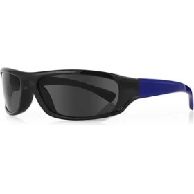 Resim Kinary Bisiklet Güneş Gözlüğü Siyah Parlak Çerçeve Lacivert Sap Siyah Cam 3007 