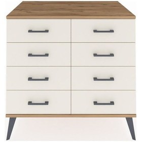 Resim Kronos Şifonyer 8 Çekmeceli 88x59x80 Çam-çam/aytaşı Çam/aytaşı 