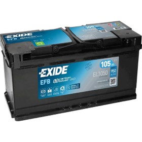 Resim Exide EL1050 105Ah 950A 392x175x190 (mm) 