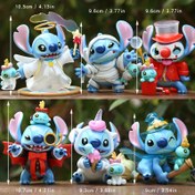 Resim 1/6 adet Stitch Cadılar Bayramı Süsleri - PVC Koleksiyon Figürleri, Benzersiz Kıyafetler ve Duruşlar, Elektrik Gerektirmez, Ev, Hediyeler ve Şenlikli Ev Dekoru için Mükemmel, Cadılar Bayramı Süsleri, Hediye, Eğlenceli Tasarım, Detaylı El Sanatçılığı 