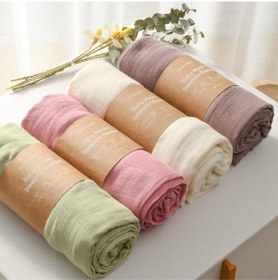 Resim Muslin Kundak Bezi 4'lü Set Ultra Yumuşak ve Nefes Alabilir Pamuk 120x120 CM Yeşil 