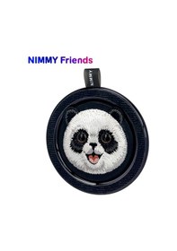 Resim Magsafe Uyumlu Big Eyes Değiştirilebilir Manyetik 3d Nakışlı Panda Telefon Standı 2.0 