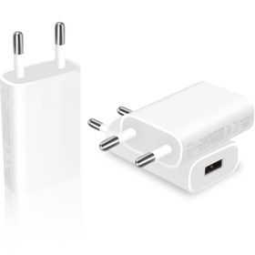 Resim 3 adet 1A Avrupa mini taşınabilir güç adaptörü duvar şarj cihazı, HTC ve diğer Android telefonlar için uygun 