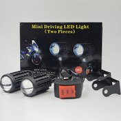 Resim 2 Adet Ultra Parlak LED Motosiklet Işıkları Çift Renkli (Sarı & Beyaz) ve Anahtar, Yüksek Yoğunluklu Balık Gözü Tasarımı, Ayarlanabilir Montajlar - Kamyonlar, Arabalar ve ATV'ler için İdeal, Her Zemin Arazi Araçları Işıkları | Açılı LED Lambalar | Güvenli Montaj Braketi, Motosiklet Aksesuarları 