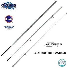 Resim Okuma Azores Surf 4.30 Mt 100-250gr 3p Surf Kamış 