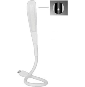 Resim Usb Bağlantılı Dokunmatikli Led Kitap Okuma Masa Lambası Beyaz 
