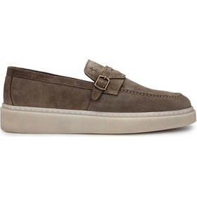 Resim Tamer Tanca Erkek Hakiki Deri Bej Süet Loafer Ayakkabı 183 40609 Erk Ayk Y25 Bej Suet Bej Süet 