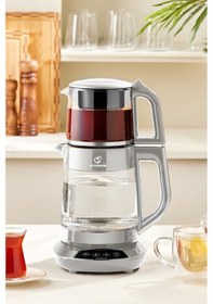 Resim Karaca Çaysever 3 in 1 Konuşan 1700 W Su Isıtıcı Çay Makinesi 