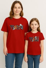 Resim SVART WEAR MAMA MINI Anne Kız Kombin Tişört Takımı T-Shirt Twin Anne Kız Çocuk Oversize MAMA MINI (TEKLİ FİYAT) 
