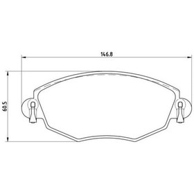 Resim MGA 55631 Fren Balatası Ön Mondeo III 00- / X-Type 01- Küpelı Tıp 