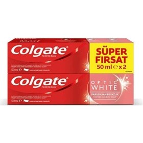 Resim 3 Adet Colgate Optic White Beyazlatıcı Diş Macunu 2 X 50 Ml 