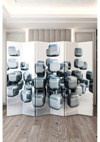 Resim 3 Boyutlu Tek Taraf Baskılı 6 Kanat Paravan 000031 