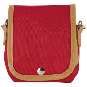 Resim Fujifilm Instax Mini 8 ve 9 Uyumlu Kırmızı Bez Çanta 