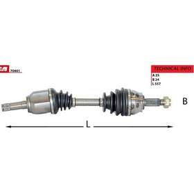 Resim MGA 70401 AKS SOL PALIO ALBEA 06- LINEA 07- 1.3 MJTD KOMPLE İÇ KA 