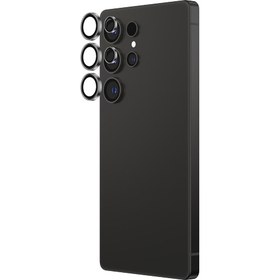 Resim Galaxy S25 Ultra Amazingthing Titan Safir Kamera Lens Koruyucu + Kolay Uygulama Aparatlı - Siyah 