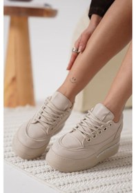 Resim Alice Kadın Bej Gizli Topuklu Sneaker Bej 