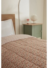 Resim Karaca Home Young Bloom Tek Kişilik Yatak Örtüsü Kahverengi 