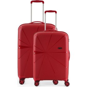 Resim Ççs 5264 Büyük Orta 2 Li Valiz Seti Bordo 