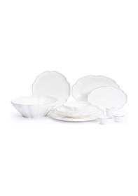 Resim Maxx Doria Hexa Platinum 12 Kişilik 58 Parça Yemek Takımı Pa2107 Beyaz 