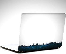 Resim Ağaç ve Dağlar Laptop Sticker 12 İnch (29X24CM) 