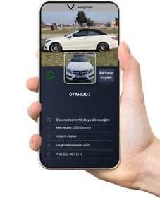 Resim Genel Markalar Qr Kodlu Araç Kartı - Acil Yada Yanlış Park Edilen Araçlar Için Qr Kodlu Bilgilendirme Standı 