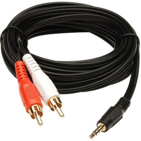 Resim OEM 3.5mm Stereo Erkek/rca Tos Erkek Ses Kablosu (1.5M) 