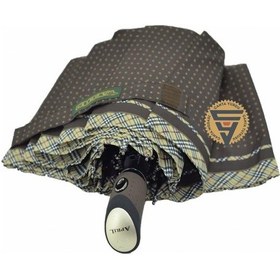 Resim Marlux April A-217L Unisex Tam Otomatik Şemsiye Puantiyeli Kahve Çok Renkli 