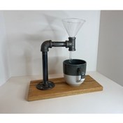 Resim evimobidesign Evimobi Design Retro Dripper Masif Ahşap Tasarım Hario V60 Filtre Kahve Demleme Seti 