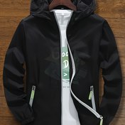 Resim Unisex Yaz Kapüşonlu Ceket, Reflektif Fermuar Tasarımı ile, Ultra-İnce Nefes Alabilen Hızlı Kuruyan Rüzgar Geçirmez Spor Ceket, Açık Gece Koşusu, Bisiklet, Balıkçılık Güneş Koruma Üstü - Bol Kesim Kapüşonlu Fermuarlı Gömlek 