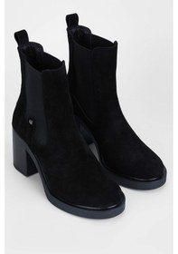 Resim Tamer Tanca Kadın Hakiki Deri Siyah Süet Casual Bot 231 2042 Bn Bot Sk23/24 Sıyah Suet 