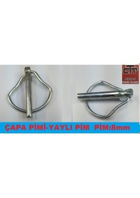Resim Traktör Pat Pat Çapa Makinesi Pimi-Yaylı Pim 6Mm-8Mm 