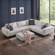 Resim Viera Köşe Takımı - FER 212 A.GRİ / Viera Köşe Takımı (3+L+2+PUF) 