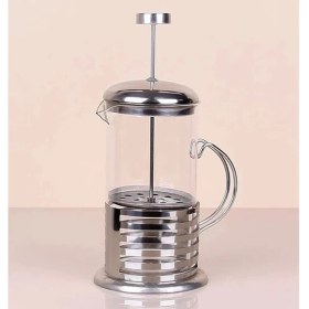Resim Çelik Kulplu Cam French Press - 350 ml 