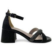 Resim 704 Kız Çocuk Topuklu Abiye Ayakkabı Siyah 