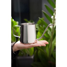 Resim Çelik Ölçekli 350 ml 7 Cup Kahve Demleme ibriği Espresso Sıcak Su ibriği mt116 