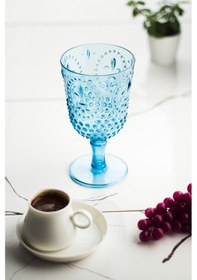 Resim Aquamarin Akrilik Tekli Kadeh & Su Meşrubat Kahve Yanı Bardağı 450 ML ( Cam Değildir ) 